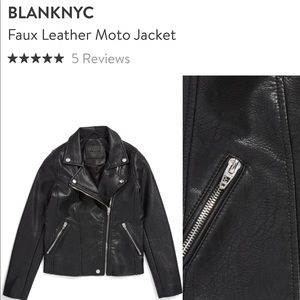 Blank NYC - Faux Leather Moto Jacket
